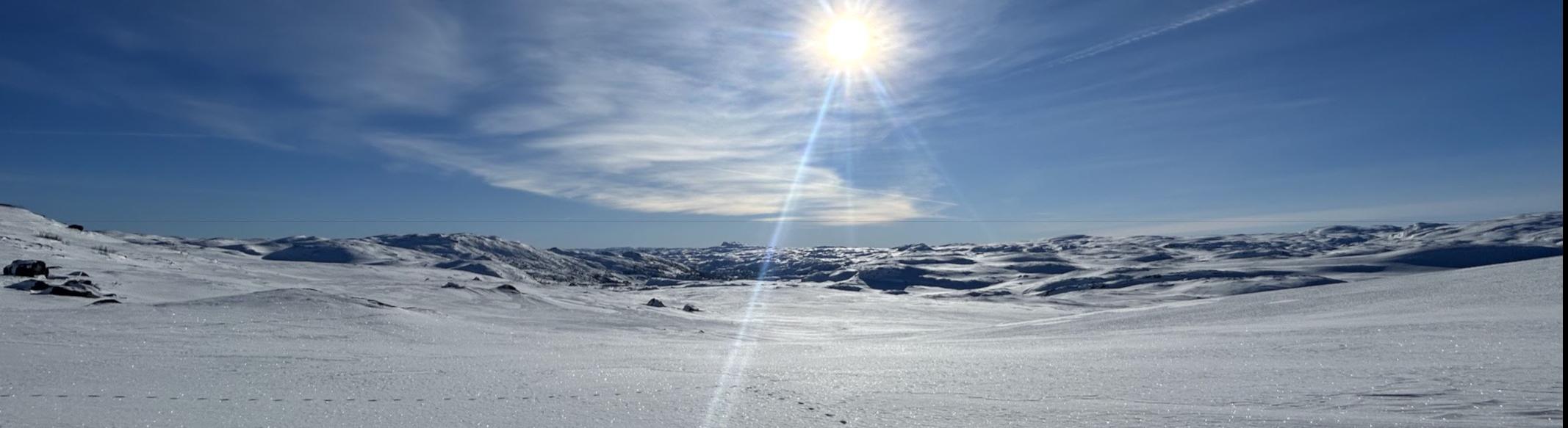 Looking South from Hardangervidda towards Gaustatoppen. Haukelifjell, Norway Haukeli Fjell